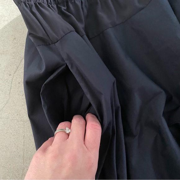 COS Navy Blue Midi Skirt with Pockets - Picture 6 of 7